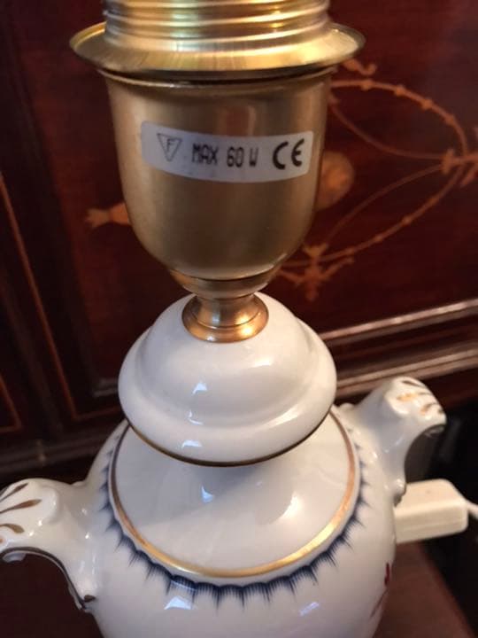未使用　イタリア　リチャード　ジノリ　テーブルランプ　イタリアアンフルーツ柄