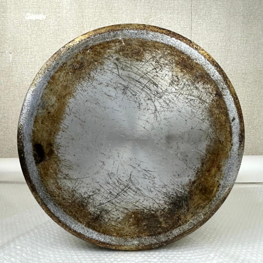 寸胴鍋 業務用 アルミ製 厨房機器 両手鍋 蓋有り直径約45㎝　高さ約43.5㎝