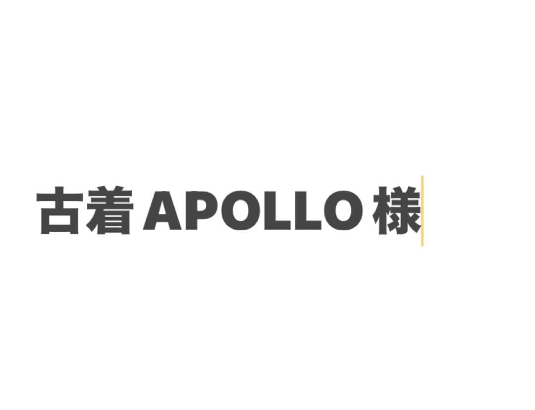 古着APOLLOさま専用 他の方は購入頂けません
