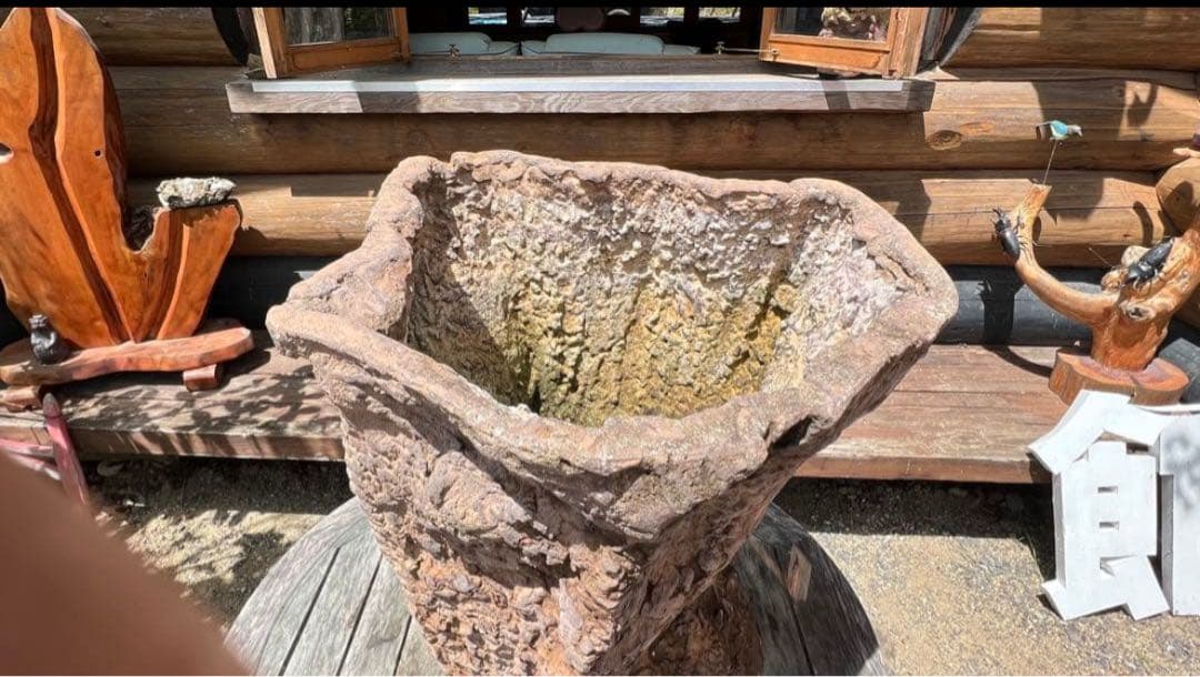 世界に一つのオリジナルメダカ鉢 メダカの為に作ったメダカ鉢　高さ62センチ