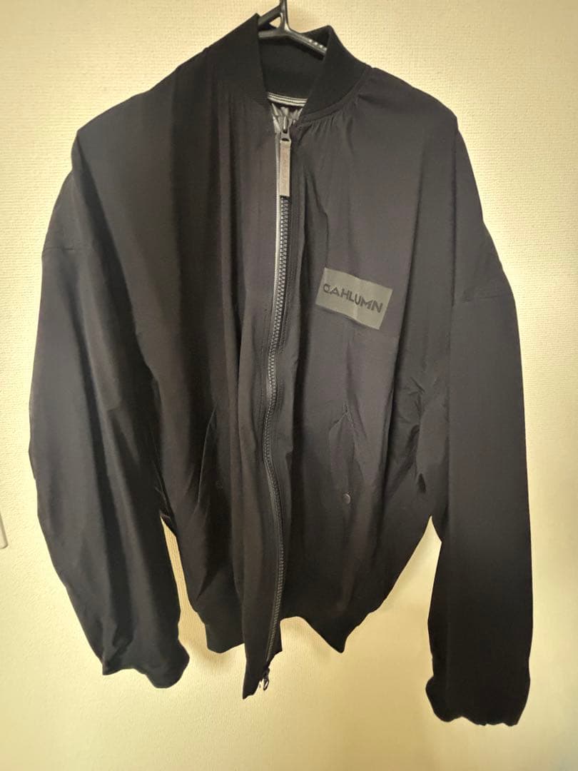 CAHLAMN MA-1 ブラックジャケット　ほぼ新品
