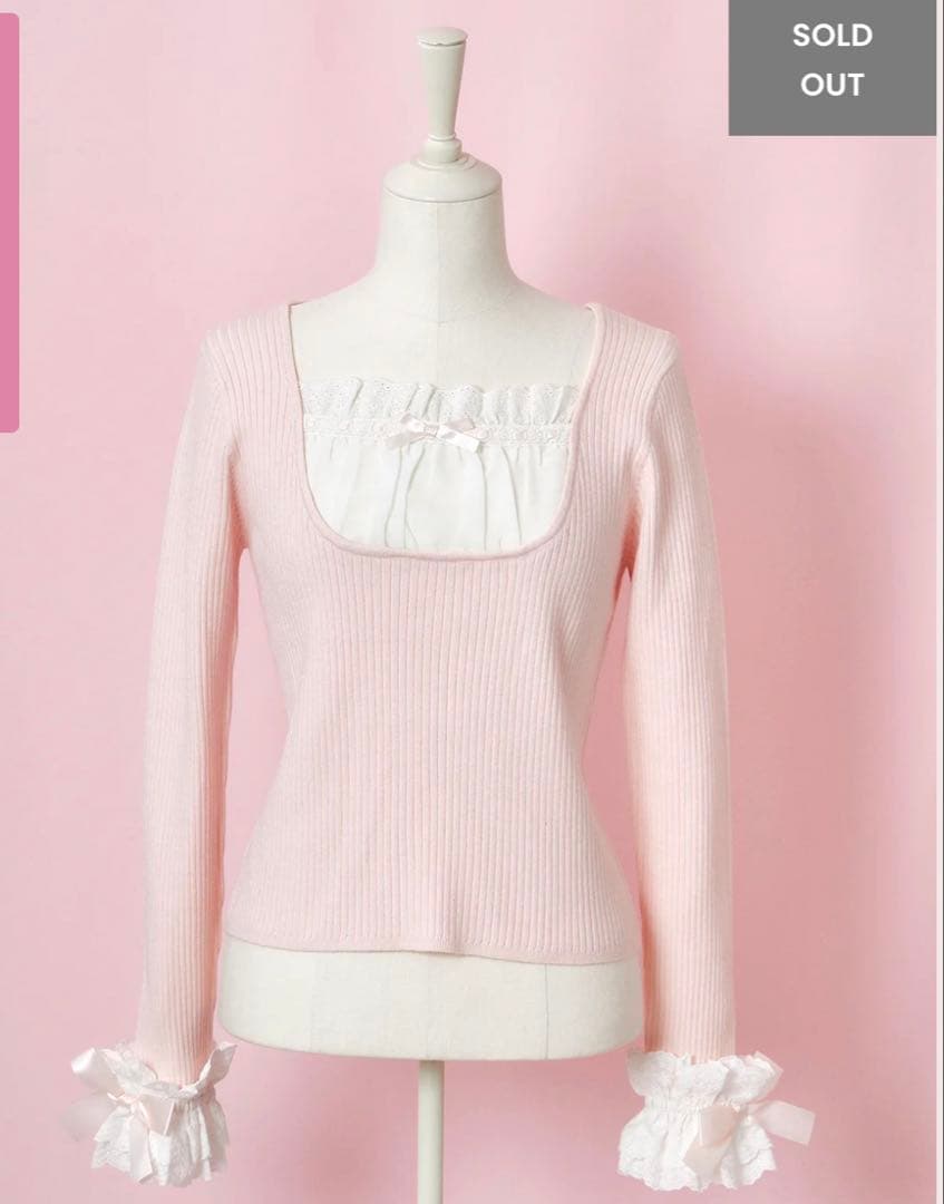 mellfy memory 愛しのlace frill cuffsトップス