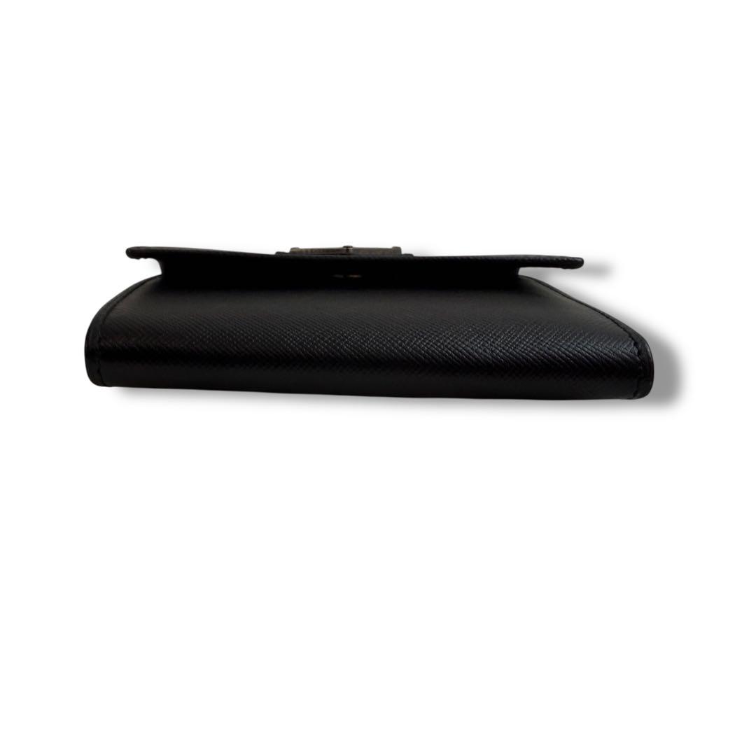 【極美品】プラダ 1916 ケース 三角ロゴ サフィアーノレザー カード付