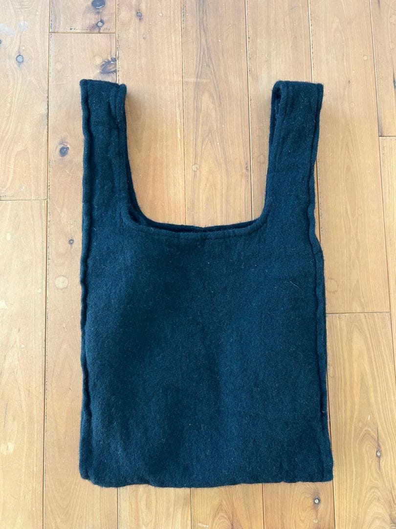 BLACK COMME des GARCONS ウール縮絨トートバッグ