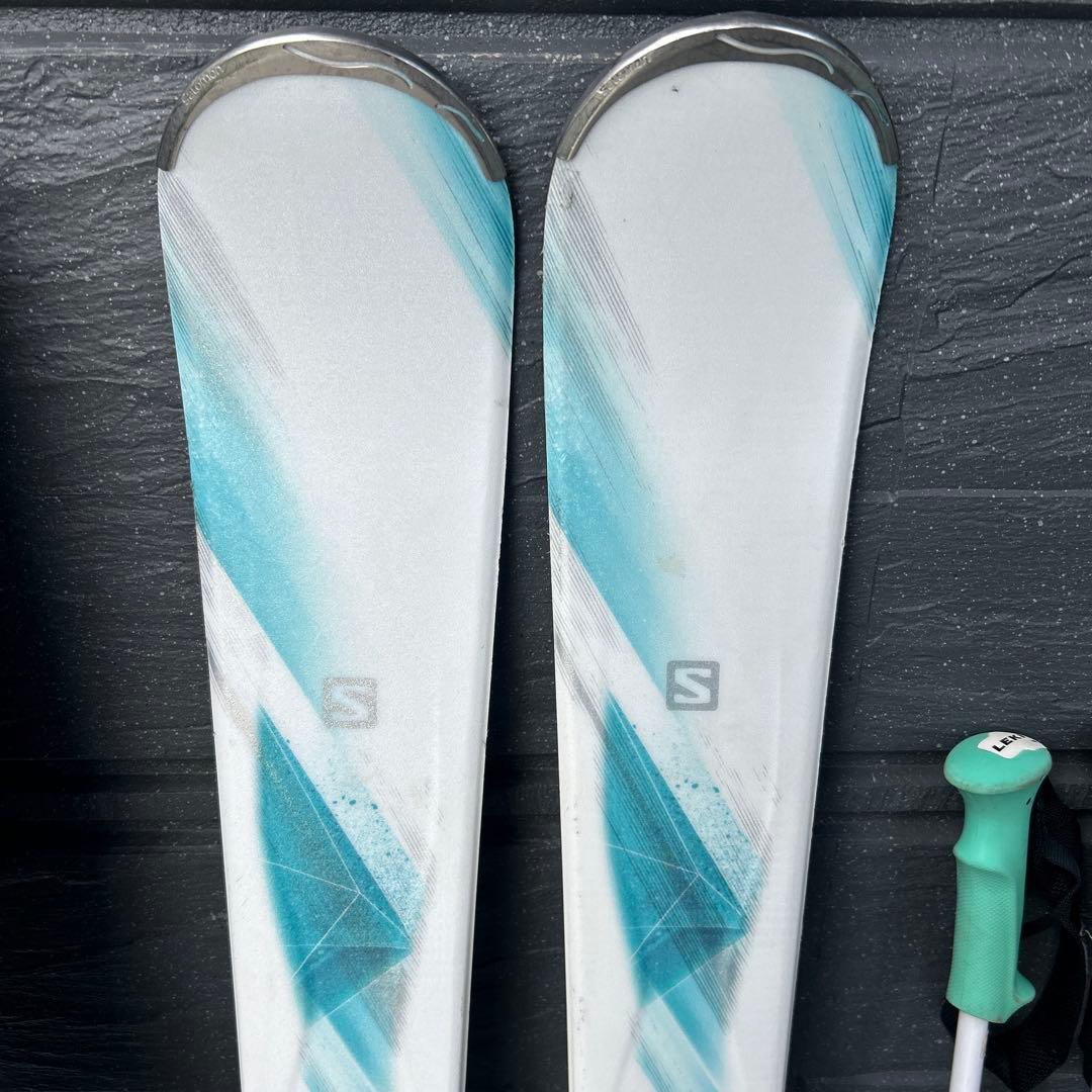 サロモン　スキー板　137cm バッグ付き　LEKIストック