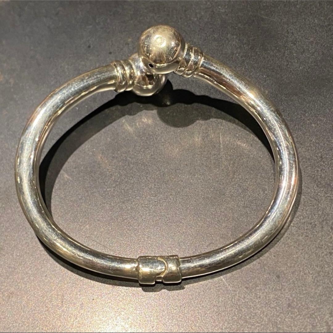 SILVER925 BIG PEARL BANGLE/シルバー/ブレスレット