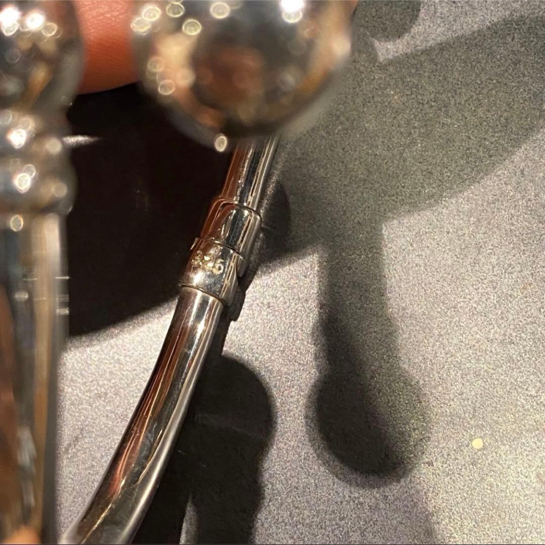 SILVER925 BIG PEARL BANGLE/シルバー/ブレスレット
