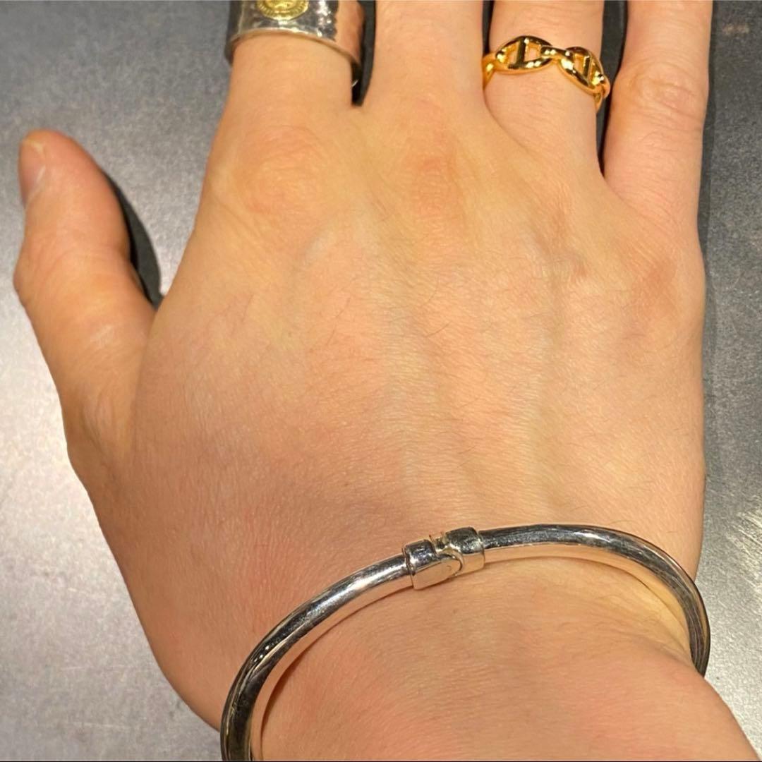 SILVER925 BIG PEARL BANGLE/シルバー/ブレスレット