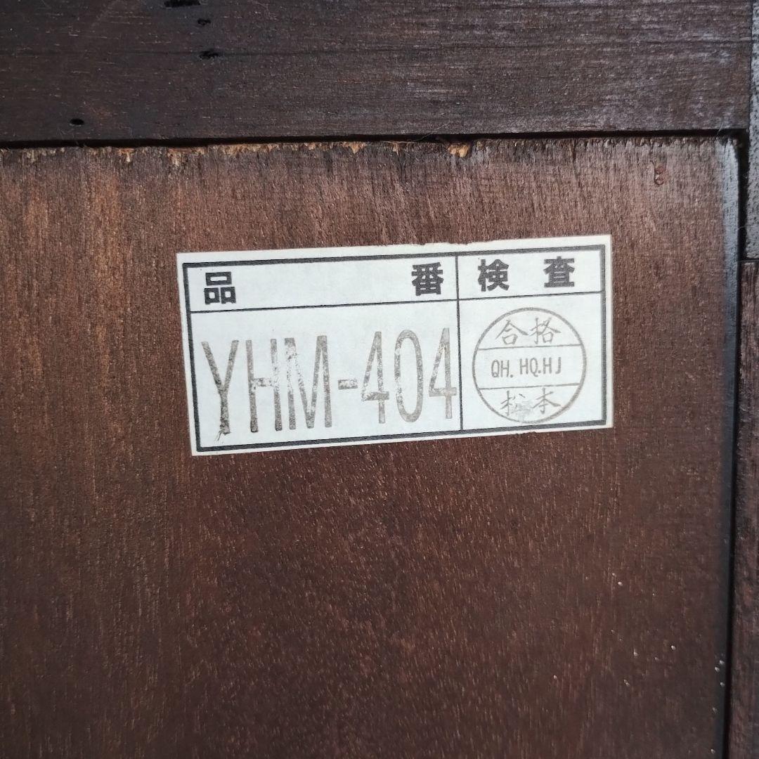 S*R様 ヤマハ　木製　面取ガラス扉　５段　キャビネット　ラック　シェルフ　US