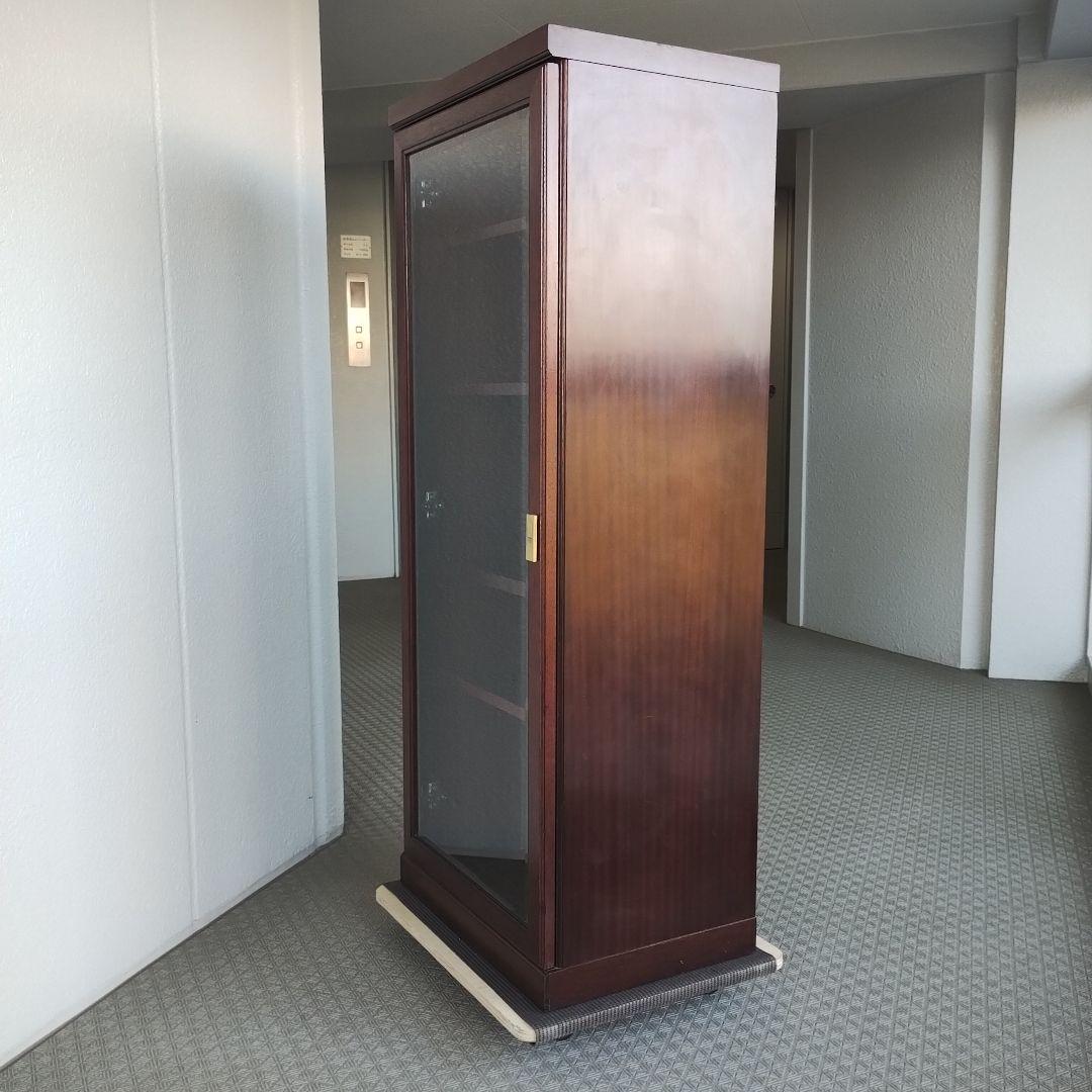 S*R様 ヤマハ　木製　面取ガラス扉　５段　キャビネット　ラック　シェルフ　US