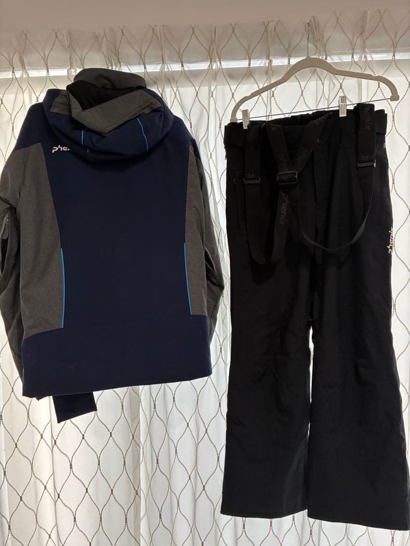 Phenix スキーウェア上下セット　メンズ　Lサイズ　ネイビーグレー