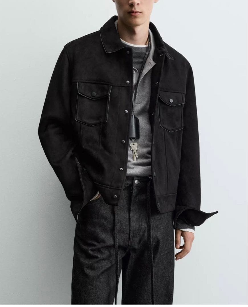 ZARA フェイクスエード ジャケット