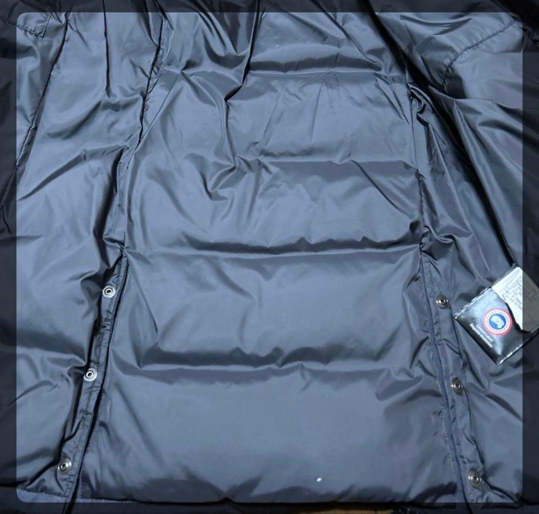   レディース ダウンコート ネイビーM ファー付き