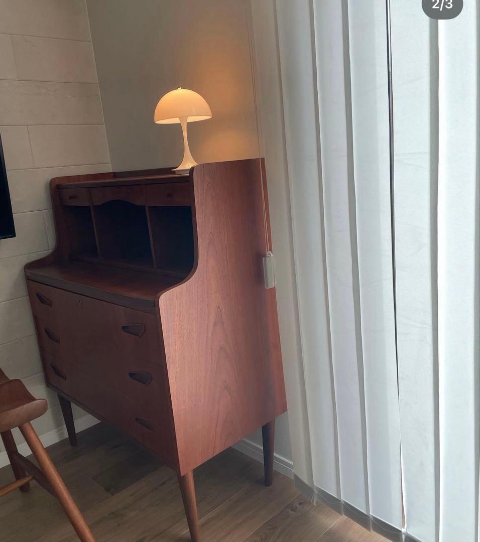 ビューロー　デンマーク　ヴィンテージ　チーク　北欧　家具　シェルフ