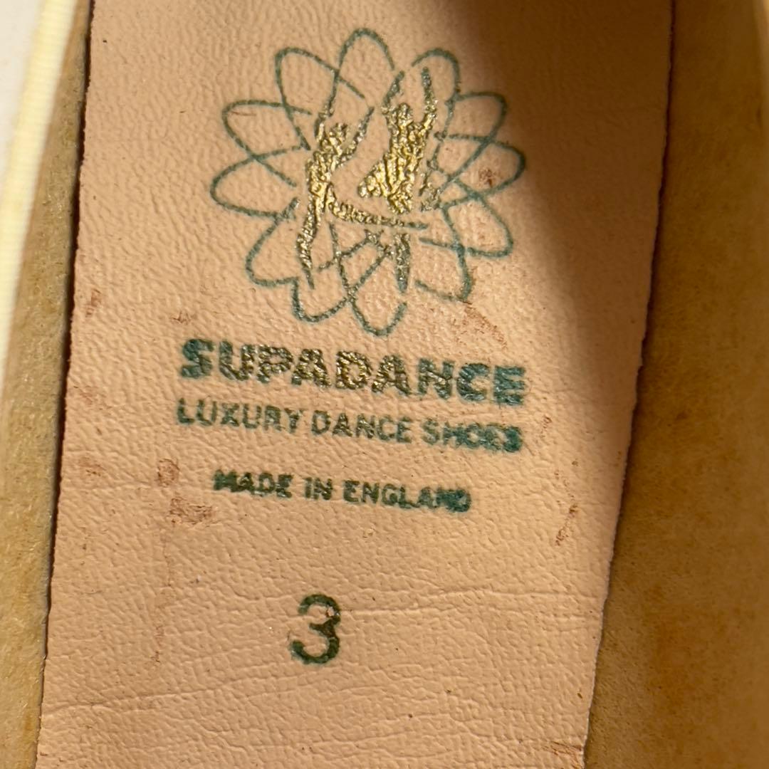 スーパダンスシューズ　ワイド3 ヒール7cm 訳あり　未使用　ホワイトサテン