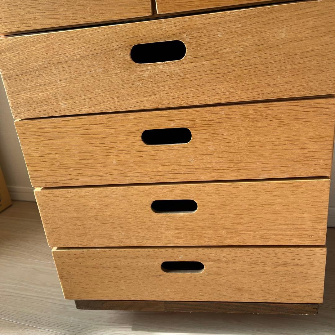 無印良品スタッキングチェスト２セット+キャスター台(DIY)