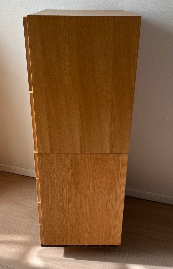 無印良品スタッキングチェスト２セット+キャスター台(DIY)