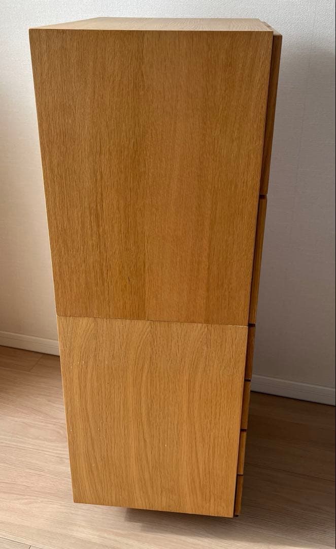 無印良品スタッキングチェスト２セット+キャスター台(DIY)