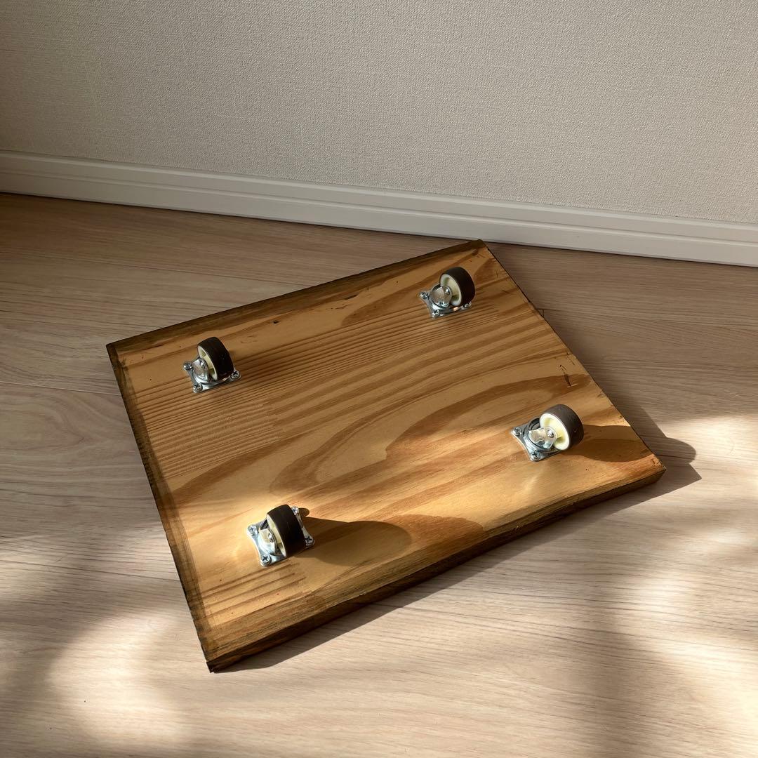 無印良品スタッキングチェスト２セット+キャスター台(DIY)