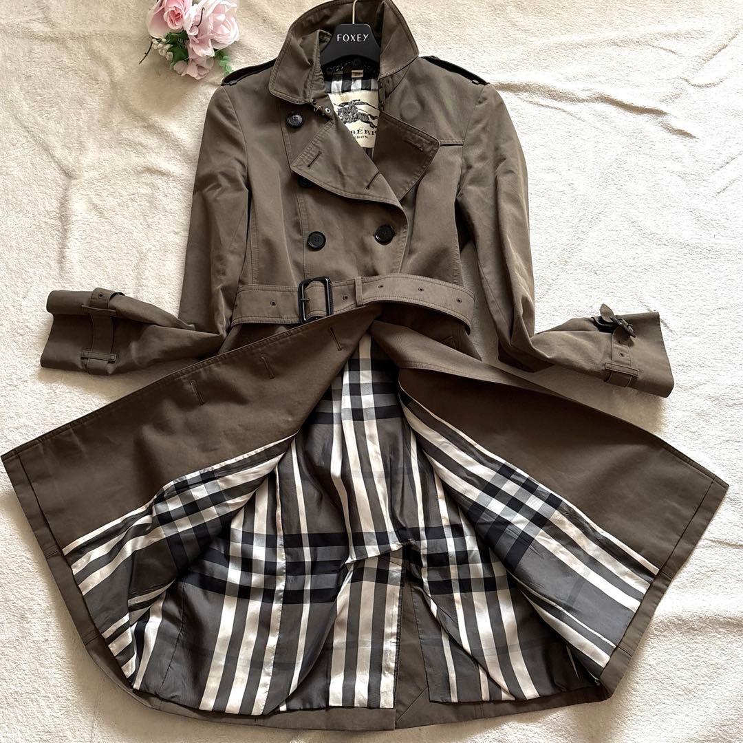 バーバリーロンドン　トレンチコート　ダブル　メガチェック　チェック イギリス製