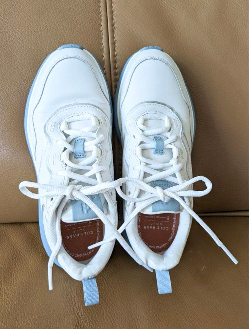値下げColeHaan × ユナイテッドアローズ　 ホワイト/ブルー スニーカー
