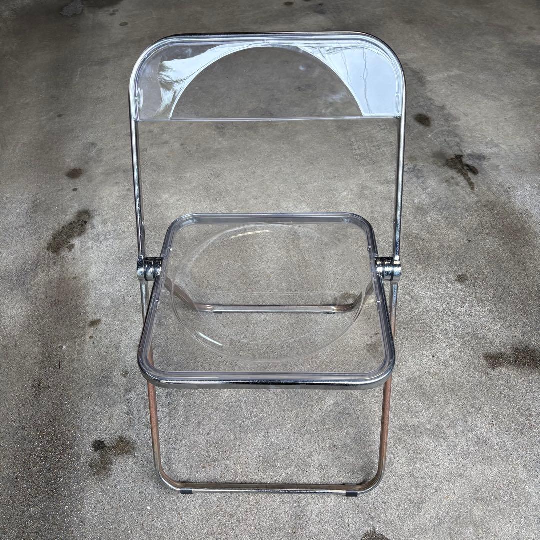 リプロダクト Plia chiar プリアチェア クリア折りたたみ 椅子