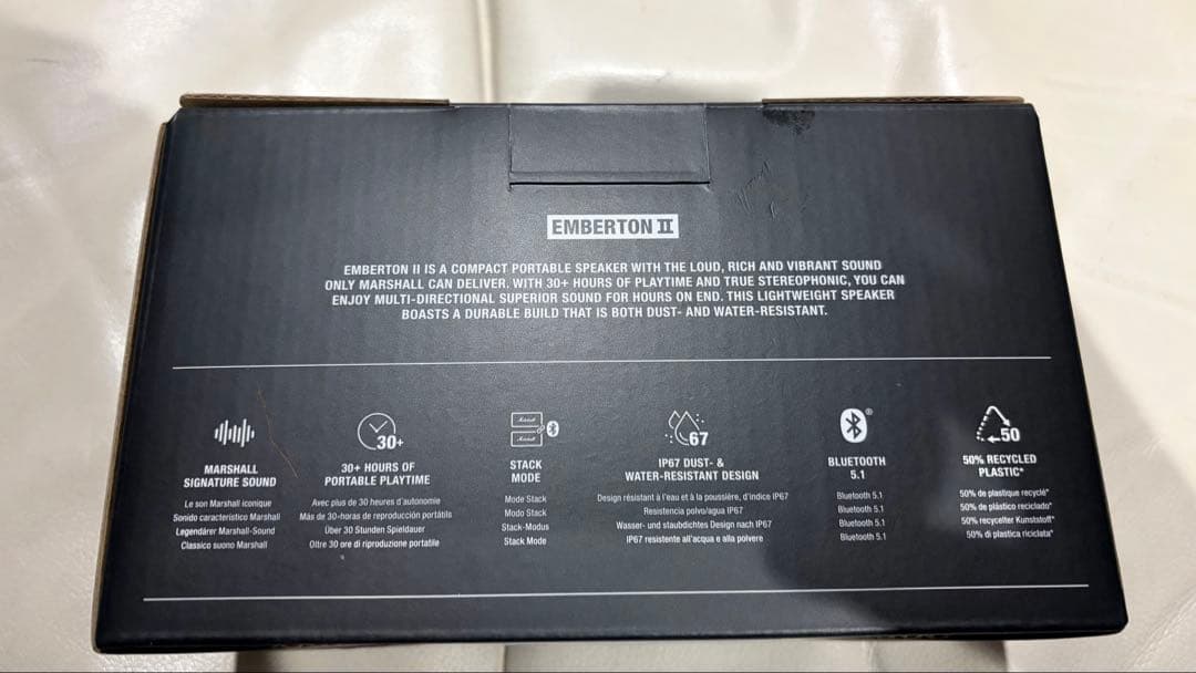 Marshall Emberton II ワイヤレススピーカー 国内正規品！