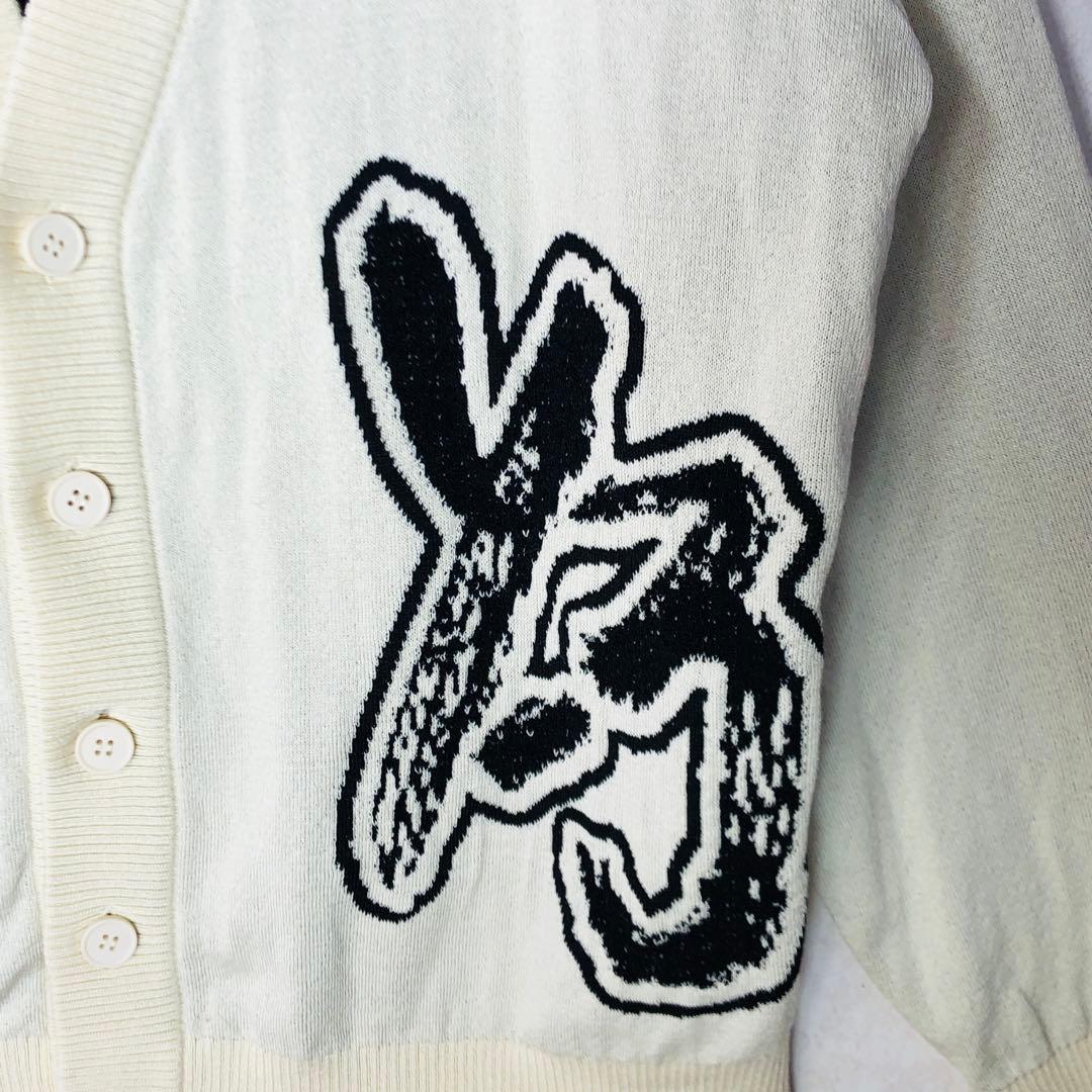 【厚手カーディガン】Y-3 デカロゴ オーバーサイズ ニット 入手困難 XL相当