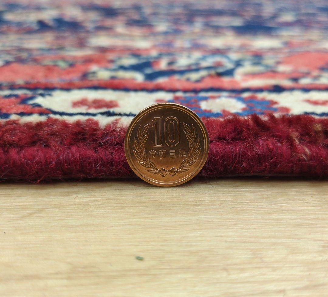 ペルシャ絨毯 330x200 手織り 美術品 草木染 ハマダン産クリーニング済み