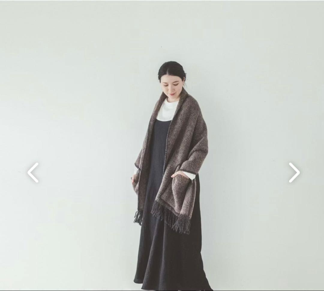 【新品】　LAPUAN KANKURIT ウールストール ブラウン系 MARIA
