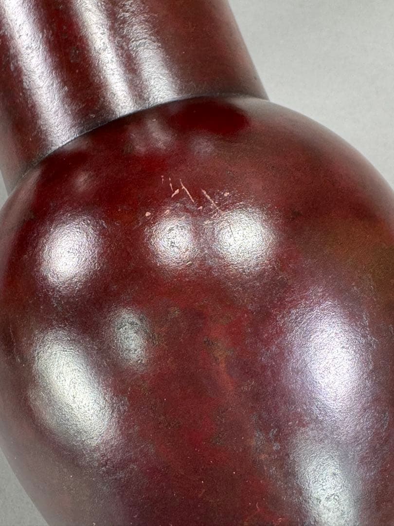 池坊　いけばな　古流　銅花器　華道具　唐銅花器　高さ25.8cm