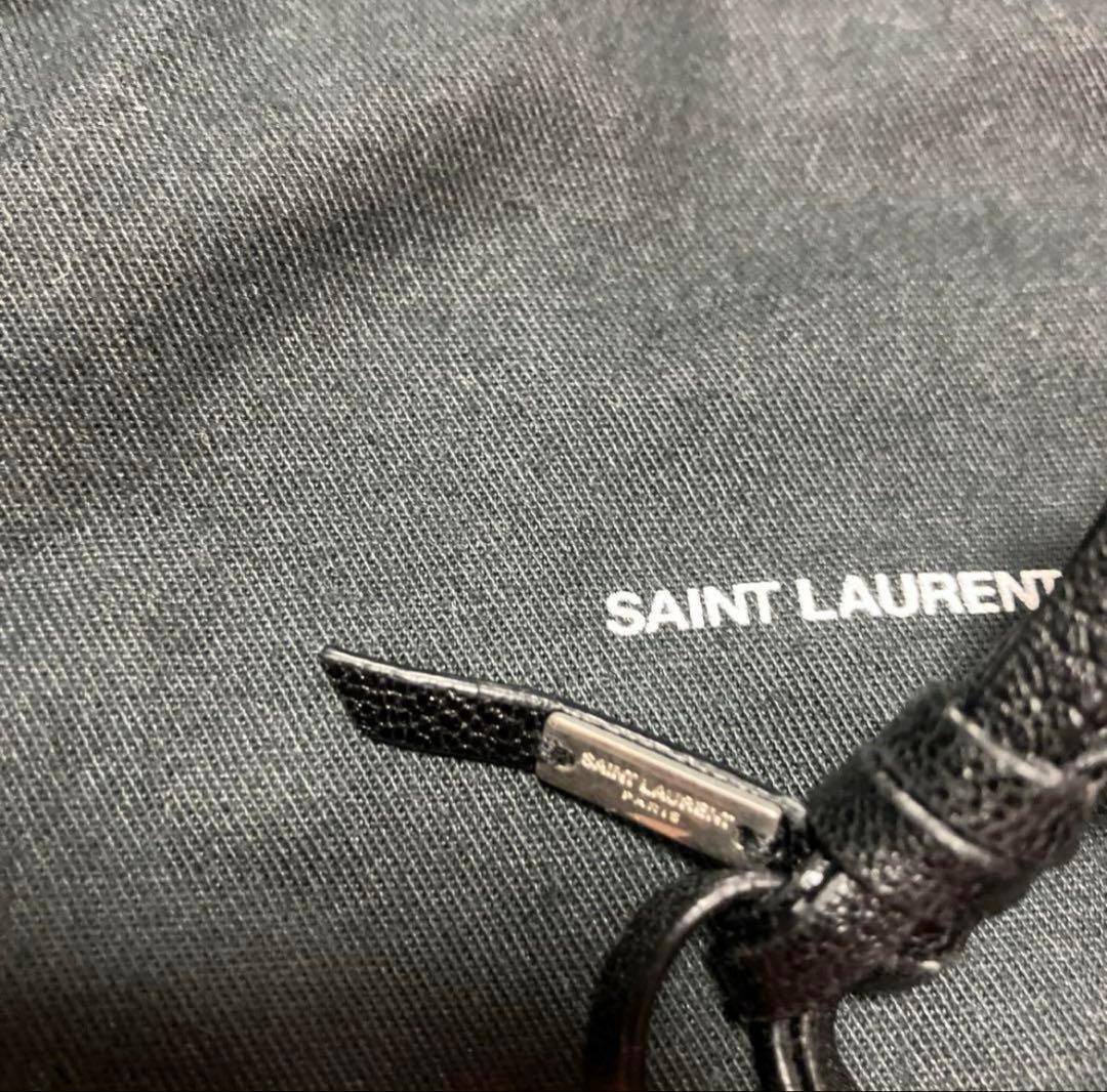 YSL サンローラン　ブレスレット　シルバー　レザー