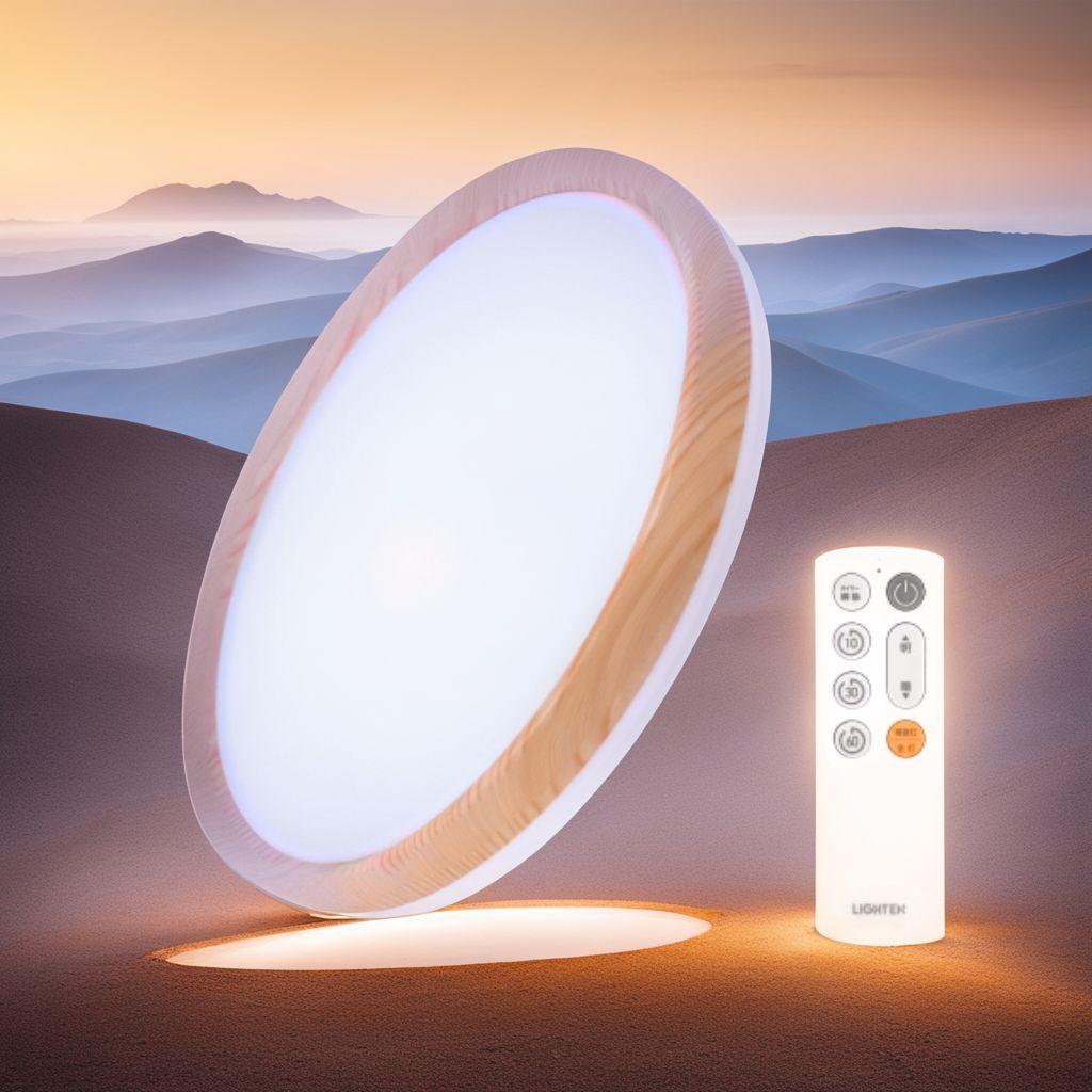 ナチュラル木目デザイン LEDシーリングライト 33W