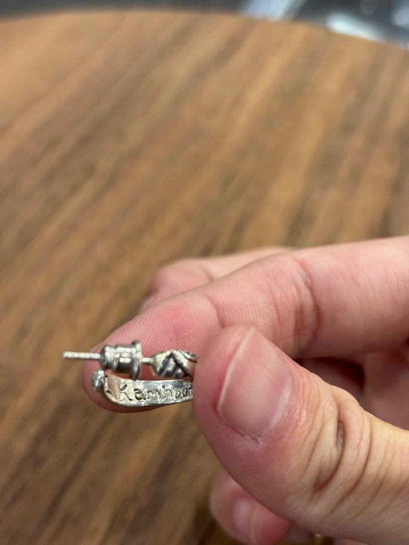 レナードカムホート ロンワンズ レイヴン フープピアス 925 シルバー