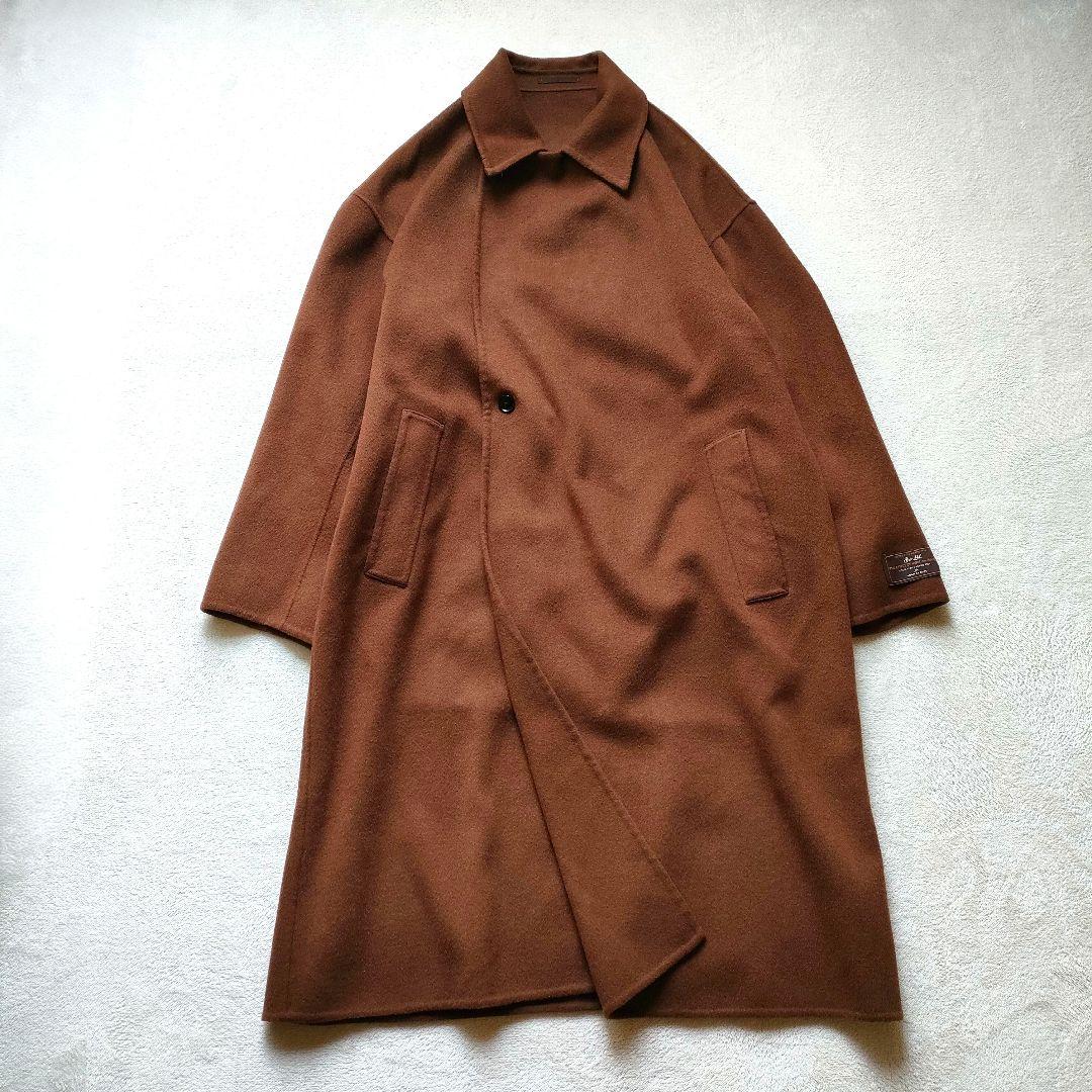ADAM ET ROPE ダブルフェイス セミダブル コート マフラー付き