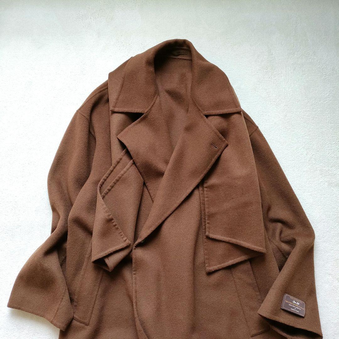 ADAM ET ROPE ダブルフェイス セミダブル コート マフラー付き