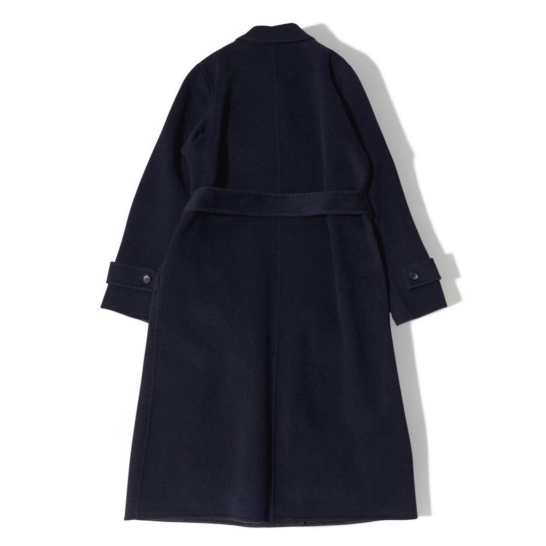 極美品✨️￥8.9万　セオリーリュクス　ダブルフェイスコート　ネイビー　チャコール