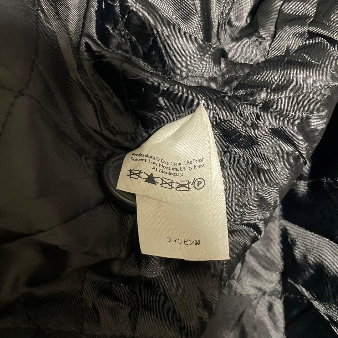 大きいサイズ【Eddie Bauer】ウールロングダブルチェスターコート 黒4L