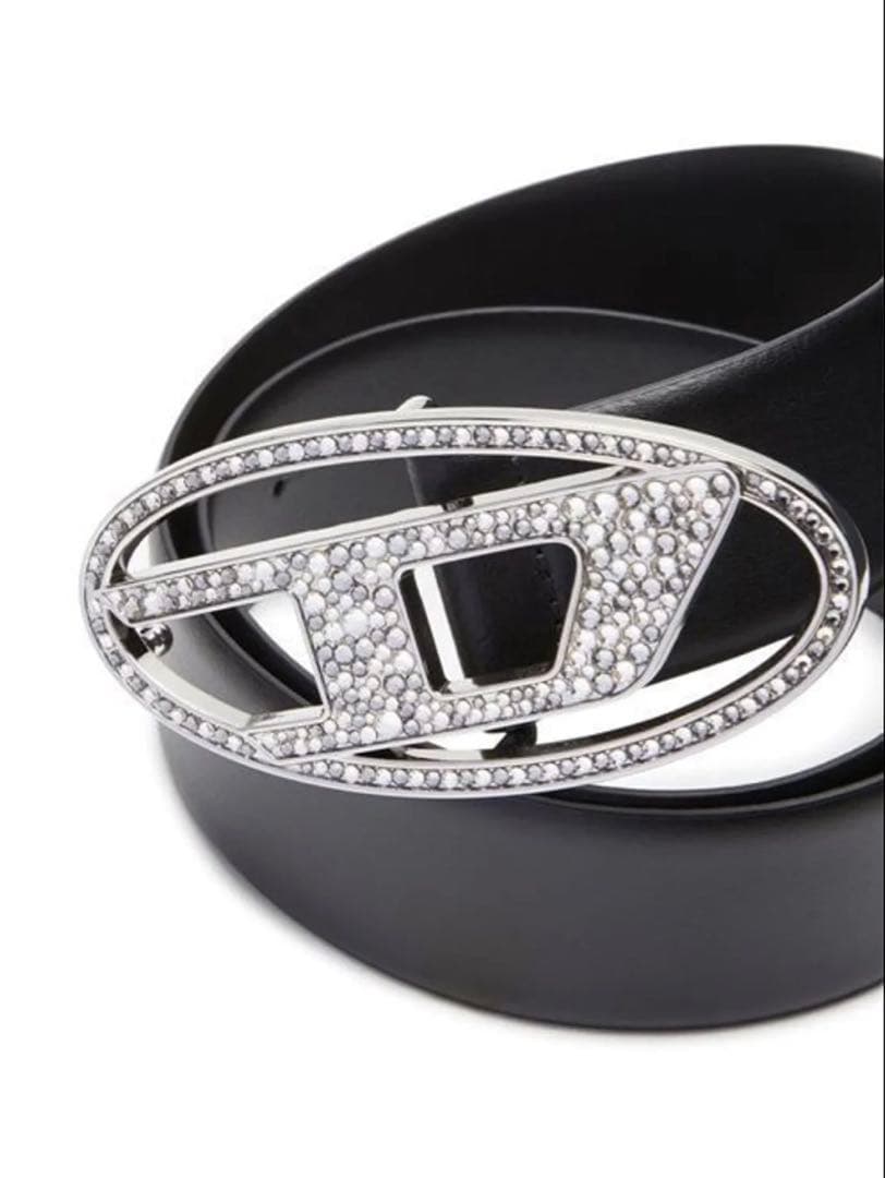 ひ*し様 【DIESEL】1DR STRASS LEATHER BELT レザー