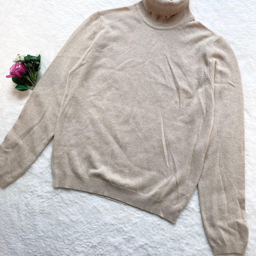 【アニオナ AGNONA】タートルニット カシミヤ100% イタリヤ製 シンプル