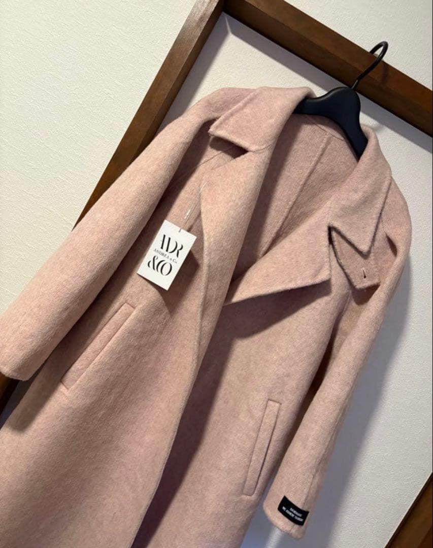 ANDREA&Co. ペールウールコート ピンク