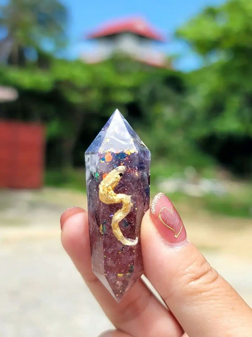 一粒万倍日宮古島名前記載言霊持ち運びオルゴナイト