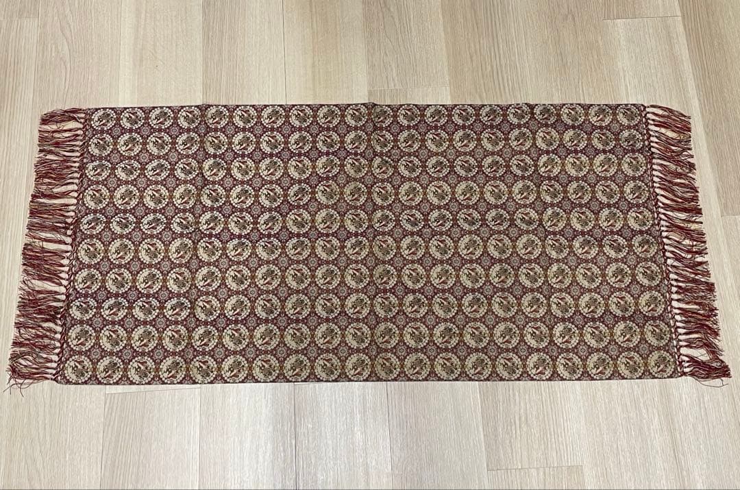 テーブルセンター 龍村美術織物 獅子狩文錦 小赤