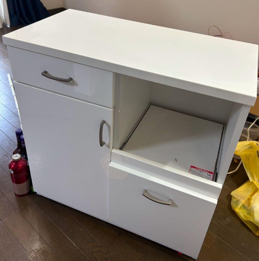 ニトリ キッチンカウンター 食器棚 棚 台所棚 ホワイト nitori