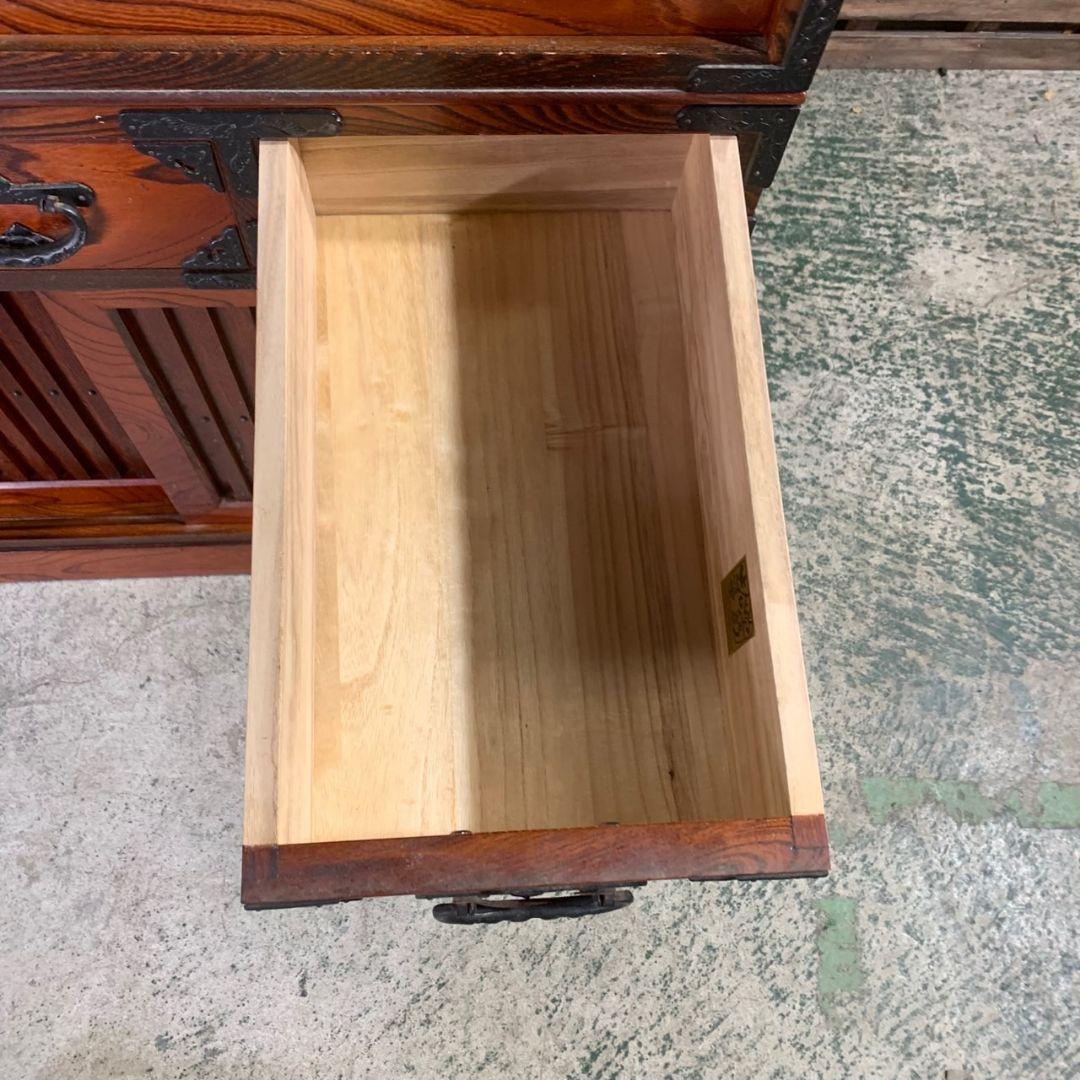 I197\" 岩谷堂タンス 民芸家具 伝統工芸品 鉄金具 昭和レトロ