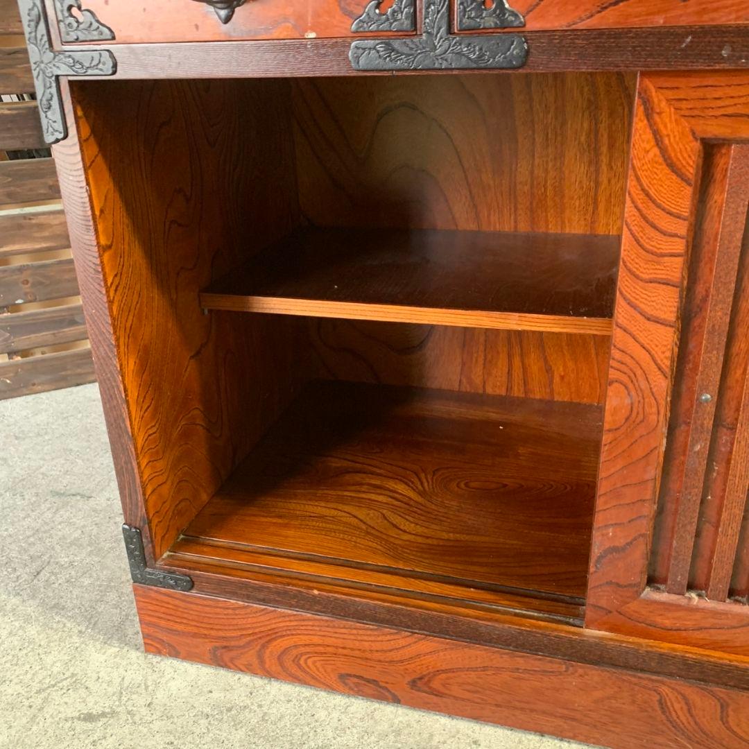 I197\" 岩谷堂タンス 民芸家具 伝統工芸品 鉄金具 昭和レトロ