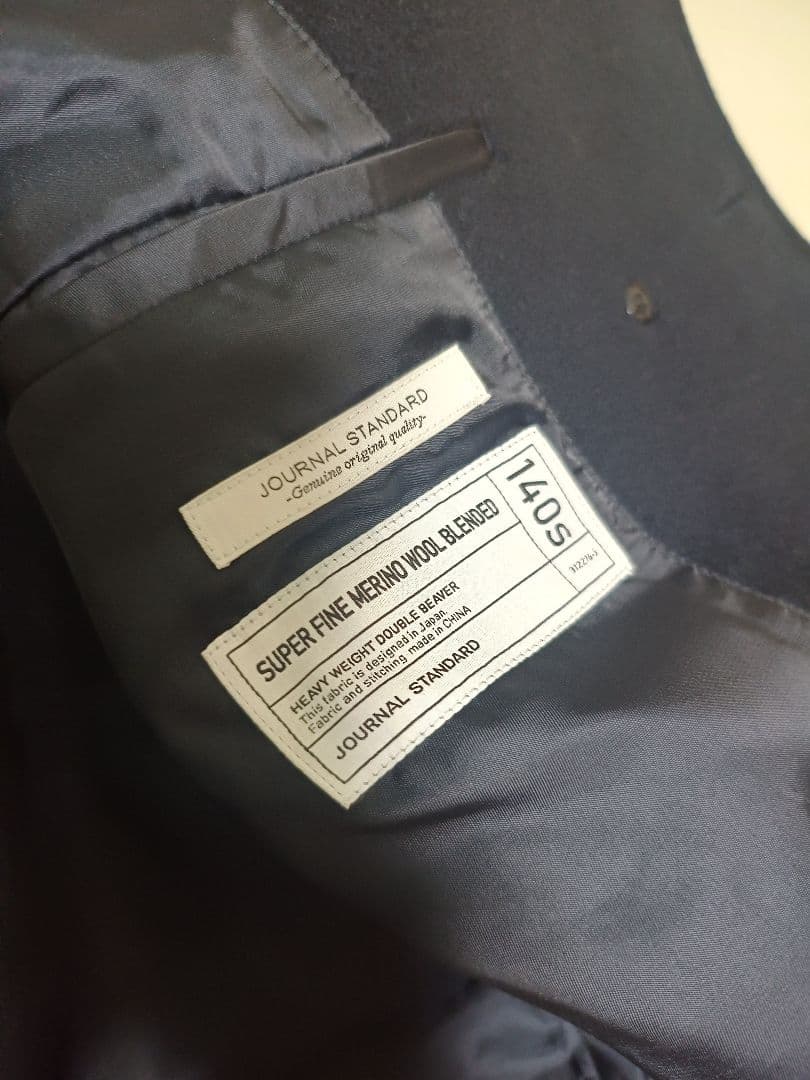 24aw　JOURNALSTANDARD 140S　カシミヤ混　 オーバーコート