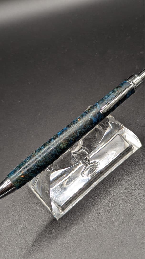 466ペン工房翌檜　スタビライズドウッドバーチバール　木軸シャーペン　ボールペン