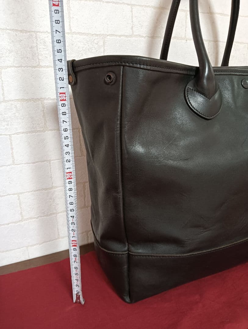美品!ザ・シュペリオールレイバー　　　　肉厚オールレザー大型トートバッグ バッグ