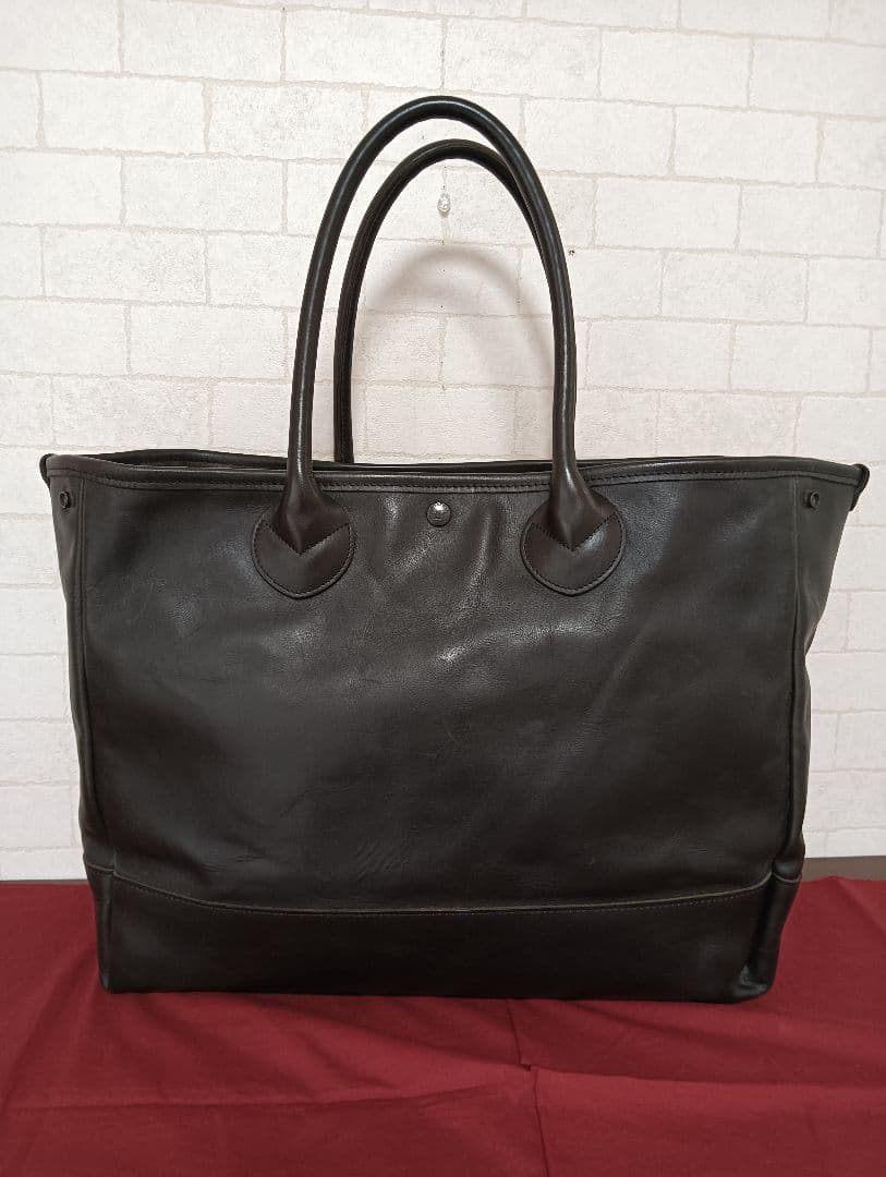 美品!ザ・シュペリオールレイバー　　　　肉厚オールレザー大型トートバッグ バッグ